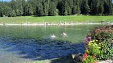 Swim in the lake at Les Gets